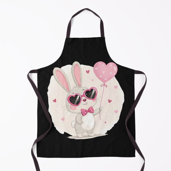 Item preview, A0704 Love Bunny Sparkle – Adorable Bunny with Heart & Sparkles for a Cute and Romantic Touch designed and sold by angieart68.