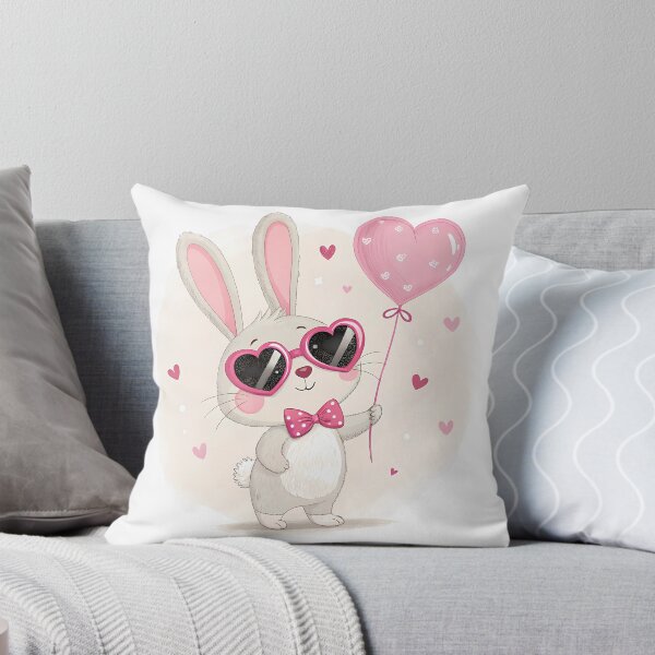 Item preview, A0704 Love Bunny Sparkle – Adorable Bunny with Heart & Sparkles for a Cute and Romantic Touch designed and sold by angieart68.