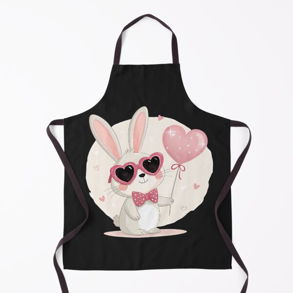 Item preview, A0704 Love Bunny Sparkle – Adorable Bunny with Heart & Sparkles for a Cute and Romantic Touch designed and sold by angieart68.