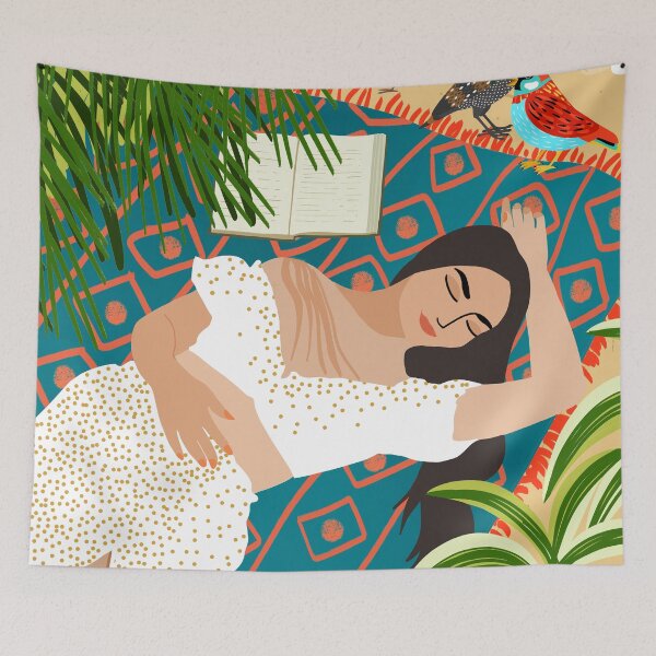 Item preview, Beach. Read. Sleep. | Boho Woman Sea Beachy Travel | Summer Birds Sand Picnic Ocean Vacation designed and sold by 83oranges.com.