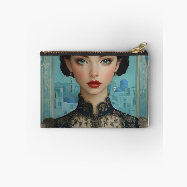Item preview, Elegant Portrait of a Young Woman in Traditional Attire designed and sold by Artessie.