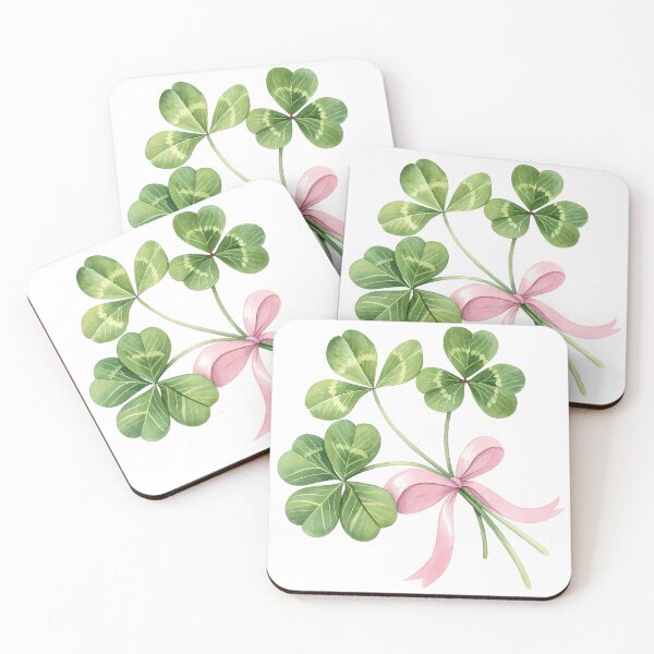Item preview, A0705 Blossoming Clover Ribbon – Elegant Floral Ribbon with Lucky Clover for Charm & Beauty designed and sold by angieart68.