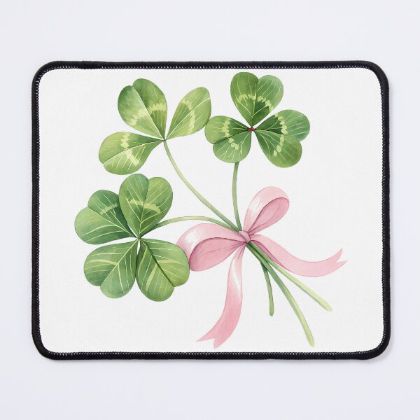 Item preview, A0705 Blossoming Clover Ribbon – Elegant Floral Ribbon with Lucky Clover for Charm & Beauty designed and sold by angieart68.