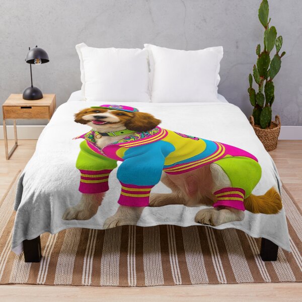 Item preview, Funky 1980s Neon Cockapoo – Retro Pup with Vibrant Vibes designed and sold by Fredster1966.
