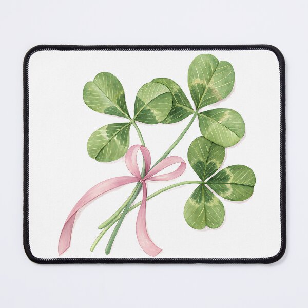 Item preview, A0705 Blossoming Clover Ribbon – Elegant Floral Ribbon with Lucky Clover for Charm & Beauty designed and sold by angieart68.
