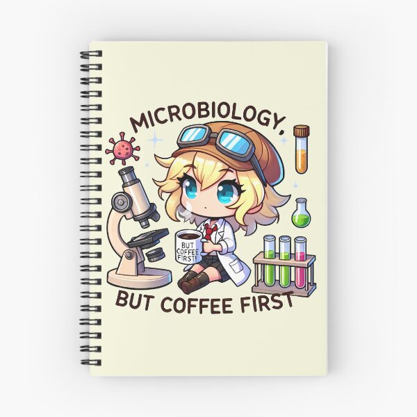 Item preview, Microbiology But Coffee First designed and sold by Funny Vintage Stickers And T-Shirts.