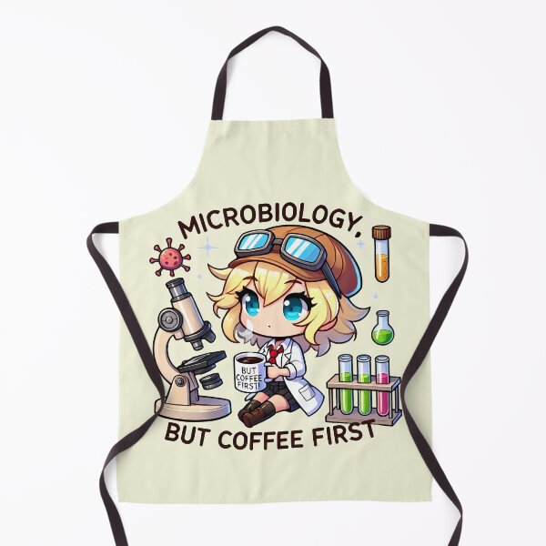 Item preview, Microbiology But Coffee First designed and sold by Funny Vintage Stickers And T-Shirts.