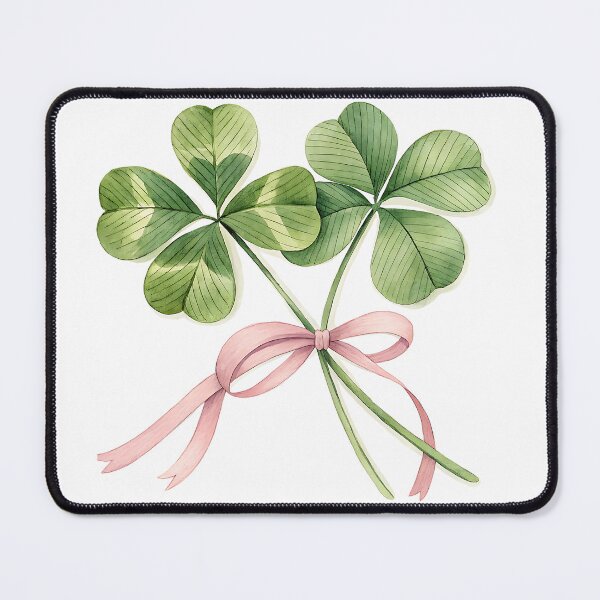 Item preview, A0705 Blossoming Clover Ribbon – Elegant Floral Ribbon with Lucky Clover for Charm & Beauty designed and sold by angieart68.