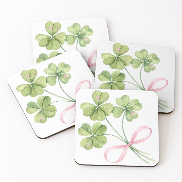 Item preview, A0705 Blossoming Clover Ribbon – Elegant Floral Ribbon with Lucky Clover for Charm & Beauty designed and sold by angieart68.