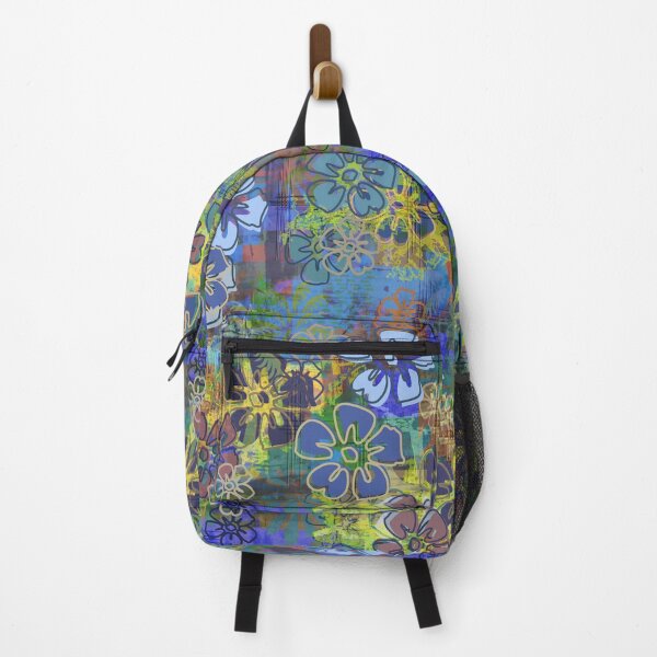 Item preview,  Retro Blue Hawaiian Barkcloth Hibiscus Floral designed and sold by Sharon Schwalbe.