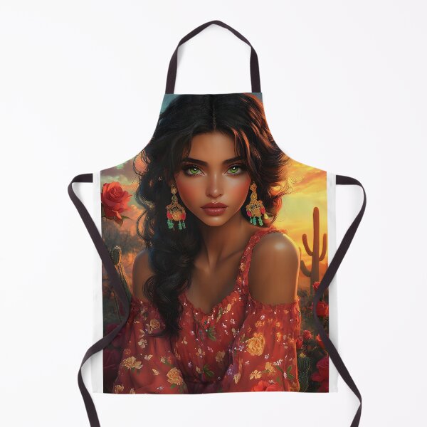Item preview, Enchanting Woman in Floral Dress at Sunset Scene designed and sold by Artessie.