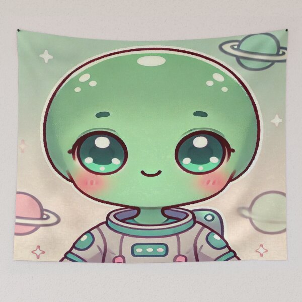 Item preview, Kawaii Alien Girl designed and sold by SoulStCreations.