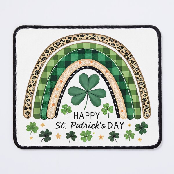 Item preview, A0708 Lucky Clover Rainbow – Vibrant Rainbow with Lucky Clover for Positivity & Fortune designed and sold by angieart68.