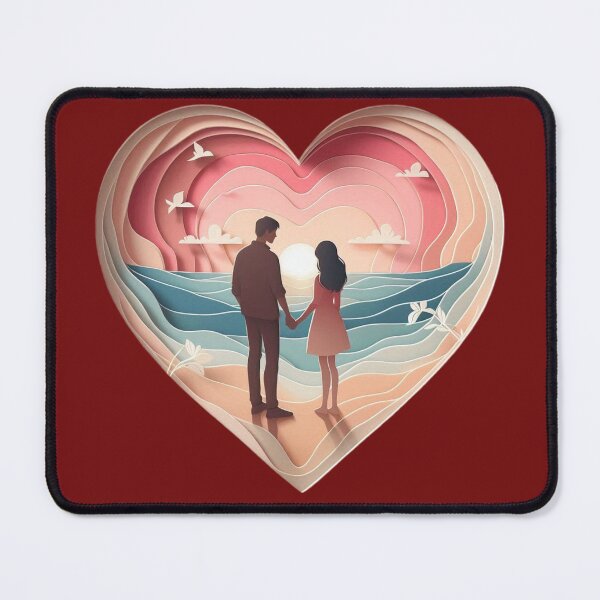 Item preview, Love Forever - Lover at seaside designed and sold by MigWhimsy.