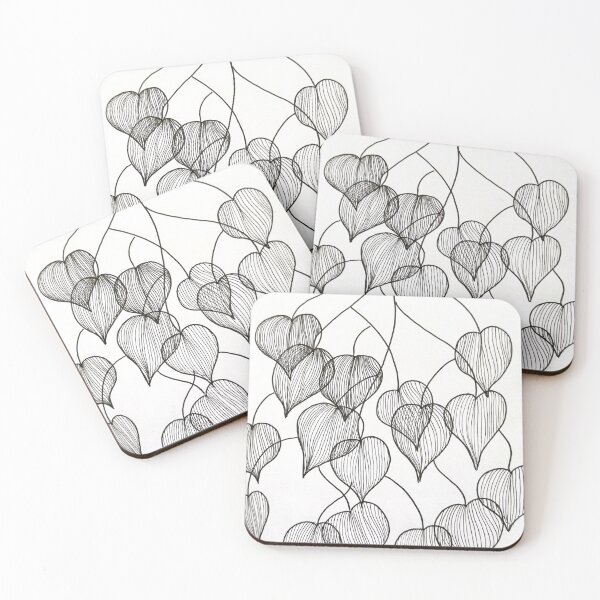 Item preview, Line Art Leaves Nature designed and sold by ChalarieArt.