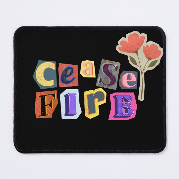 Item preview, ceasefire now for peace and justice designed and sold by Slice Of Seed.