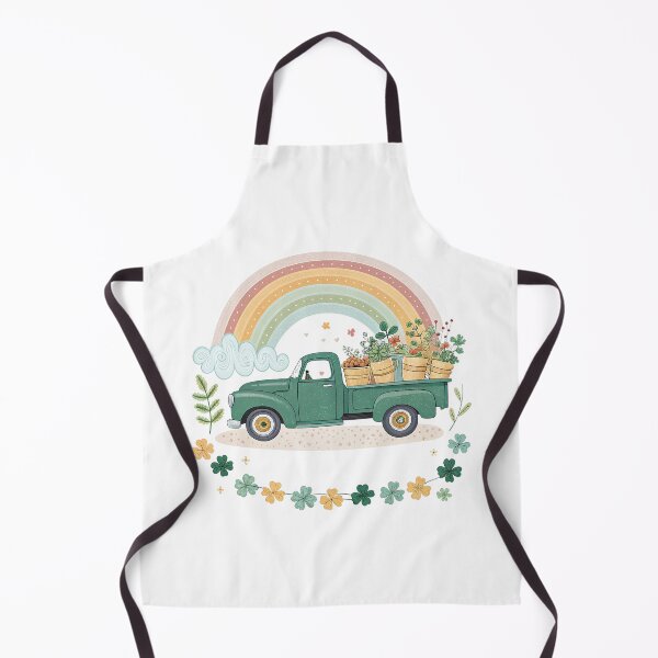 Item preview, A0709 Lucky Truck Ride – Vintage Truck with Lucky Clovers for a Charming Country Adventure designed and sold by angieart68.