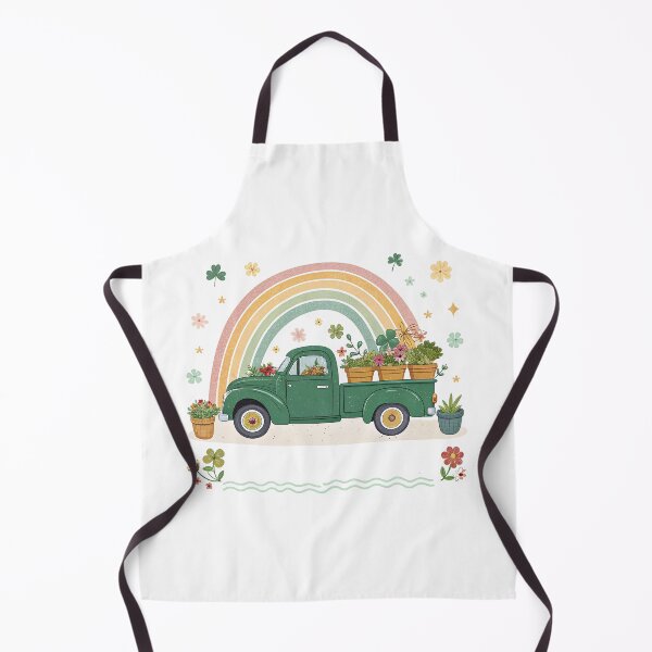 Item preview, A0709 Lucky Truck Ride – Vintage Truck with Lucky Clovers for a Charming Country Adventure designed and sold by angieart68.