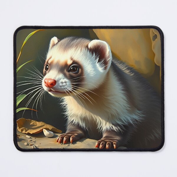 Item preview, Ferret Oil Painting Style Beautiful Wildlife Nature designed and sold by kakarikihill.