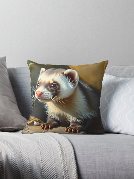 Item preview, Ferret Oil Painting Style Beautiful Wildlife Nature designed and sold by kakarikihill.
