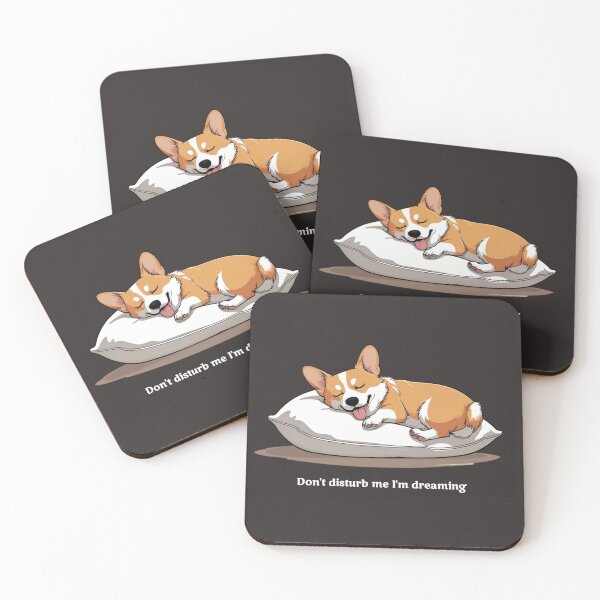 Item preview, Adorable Corgi puppy Sleeping on a white Pillow  designed and sold by Wildlife Wonders.