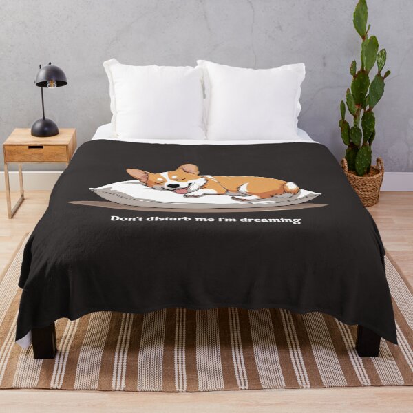 Item preview, Adorable Corgi puppy Sleeping on a white Pillow designed and sold by Wildlife Wonders.