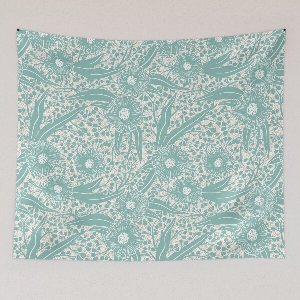 Item preview, Eucalyptus Aqua Botanicals - Blue and White Palette designed and sold by Sketchbook Designs.