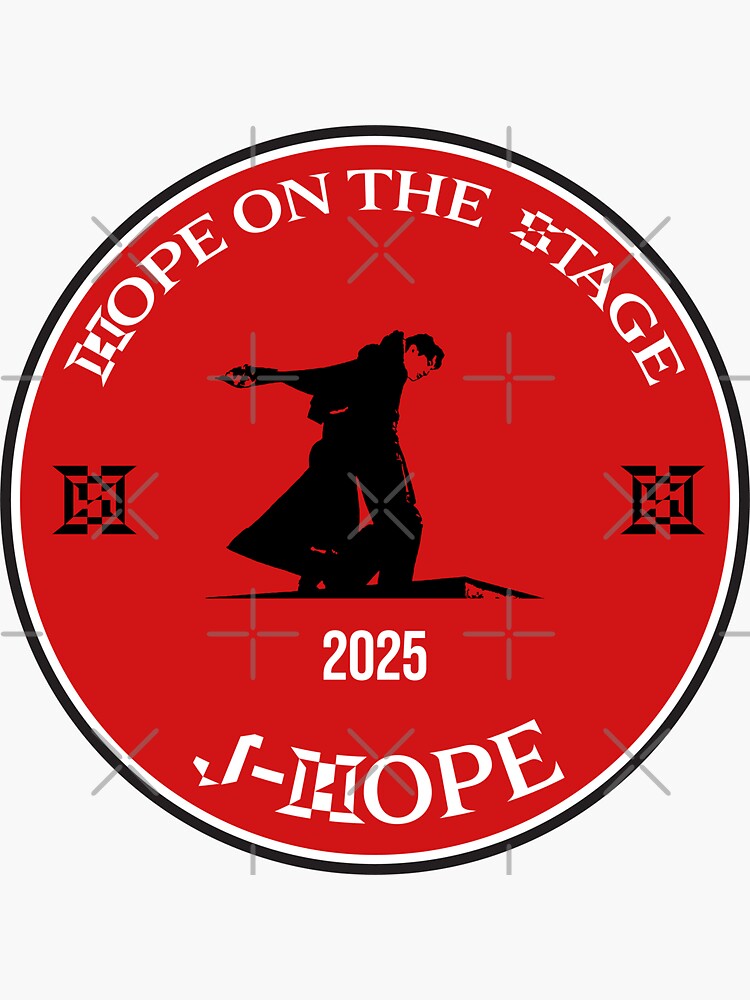 Thumbnail 3 von 3, Sticker, jhope Hoffnung auf der Bühne j-hope BTS Hobi Tour designt und verkauft von IronMan5000.