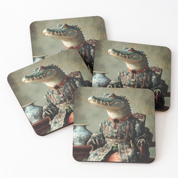 Item preview, Crocodile in Traditional Robes and Fine Decor designed and sold by Artessie.