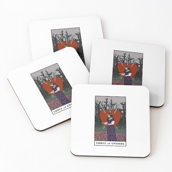 Item preview, Agatha All Along Tarot Card Three of Swords designed and sold by hufflegroot.