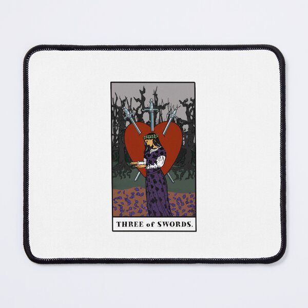 Item preview, Agatha All Along Tarot Card Three of Swords designed and sold by hufflegroot.