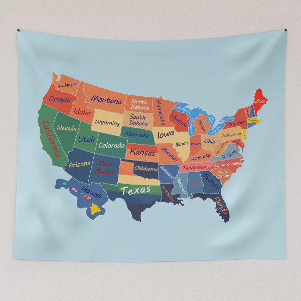 Item preview, USA Map artwork designed and sold by LIRAZ ZIV.