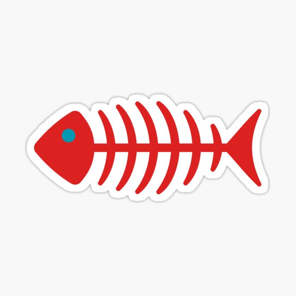 Fish bones Sticker