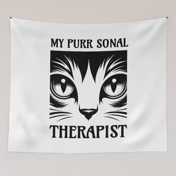 Item preview, Cat therapist my purr sonal therapist designed and sold by Graffik-Peeps.