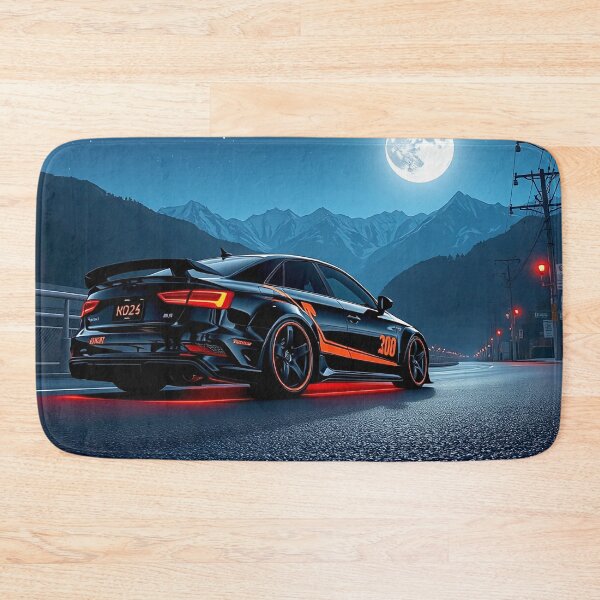 Item preview, Tuned Audi S3 in the mountains on a country road in the moonlight designed and sold by Salimgor Hangaround Music.