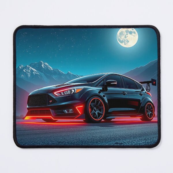 Item preview, Tuned Ford Focus on country road with red lighting designed and sold by Salimgor Hangaround Music.