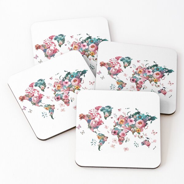 Item preview, World Map Flower designed and sold by LIRAZ ZIV.