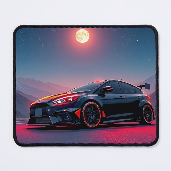 Item preview, Tuned Ford Focus in the mountains in the moonlight designed and sold by Salimgor Hangaround Music.