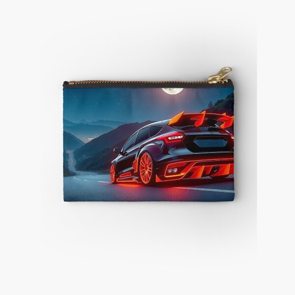 Item preview, Tuned Ford Focus from behind in the mountains in the moonlight designed and sold by Salimgor Hangaround Music.