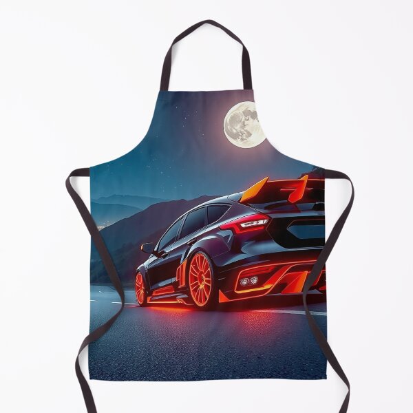 Item preview, Tuned Ford Focus from behind in the mountains in the moonlight designed and sold by Salimgor Hangaround Music.