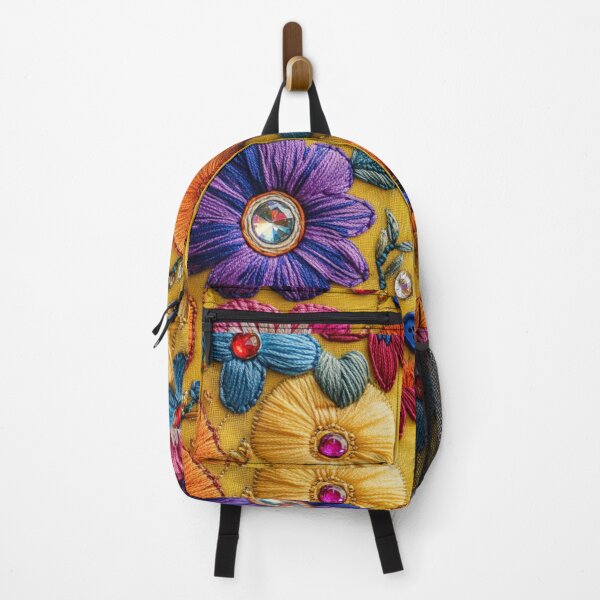 Item preview, Vibrant Floral Embroidery designed and sold by Molly's Gone Mad .