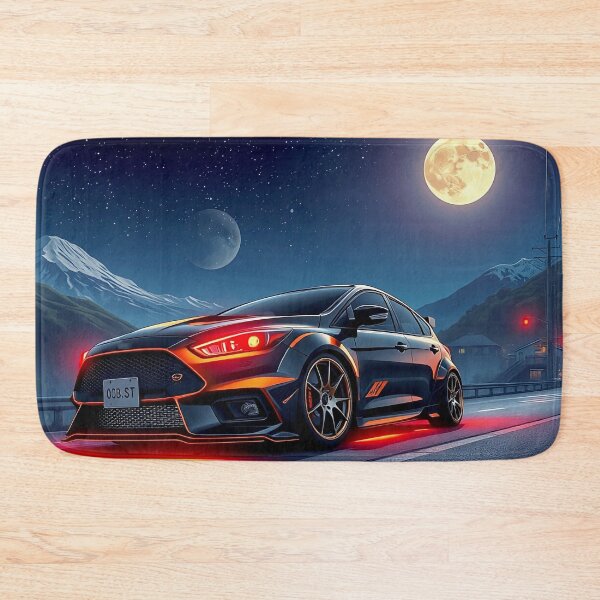 Item preview, Tuned Ford Focus in the mountains on the country road, front view designed and sold by Salimgor Hangaround Music.