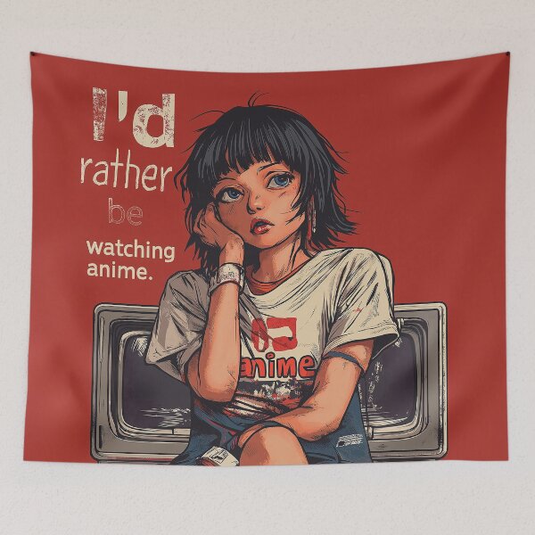 Item preview, I'd Rather Be Watching Anime designed and sold by RLan.