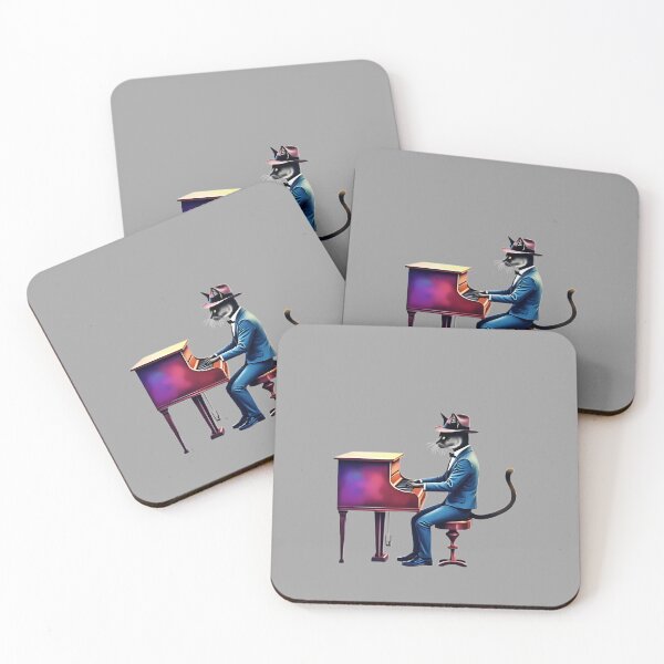 Artikelvorschau, Jazzpianist Cat – Katzenmelodie entworfen und verkauft von Artbellachi.