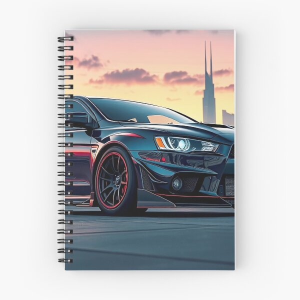 Item preview, Mitsubishi Evolution at sunset – performance and style in the modern city designed and sold by Salimgor Hangaround Music.
