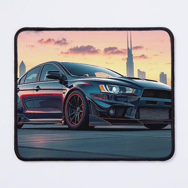 Item preview, Mitsubishi Evolution at sunset – performance and style in the modern city designed and sold by Salimgor Hangaround Music.
