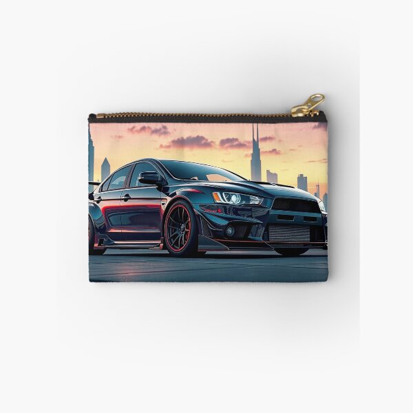 Artikelvorschau, Mitsubishi Evolution im Sonnenuntergang – Performance und Stil in der modernen Stadt entworfen und verkauft von Salimgor Hangaround Music.