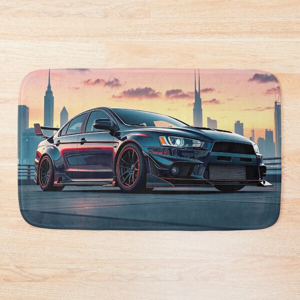 Item preview, Mitsubishi Evolution at sunset – performance and style in the modern city designed and sold by Salimgor Hangaround Music.