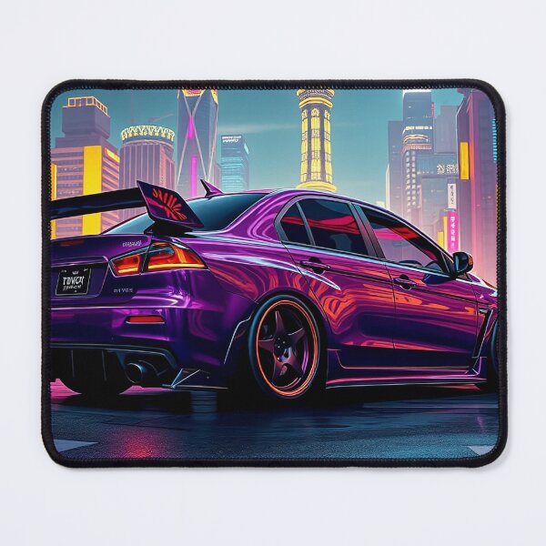 Item preview, Mitsubishi Evolution – Performance and Style in Neon City designed and sold by Salimgor Hangaround Music.