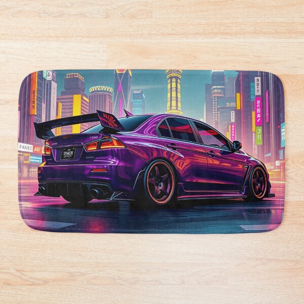 Item preview, Mitsubishi Evolution – Performance and Style in Neon City designed and sold by Salimgor Hangaround Music.